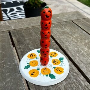 Vintage Halloween Napkin Ring Holder or Toilet Paper Holder Kitschy Hand Painted